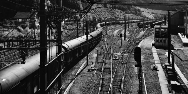 Gabriele Basilico - In treno Verso l'Europa